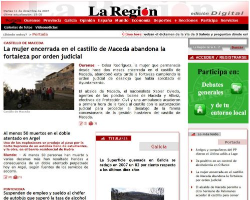 Portada La Región